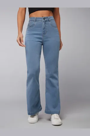 DOLCE CRUDO Women Bootcut High-Rise Stretchable Jeans