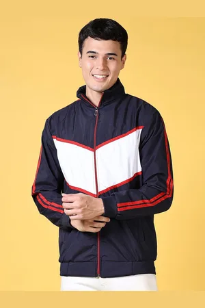 V-Mart Men Colourblocked Bomber Jacket