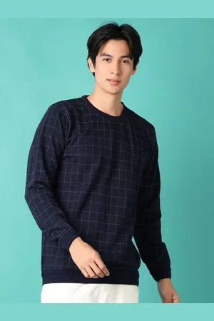 V-Mart Men Checked Cotton Pullover Sweaters