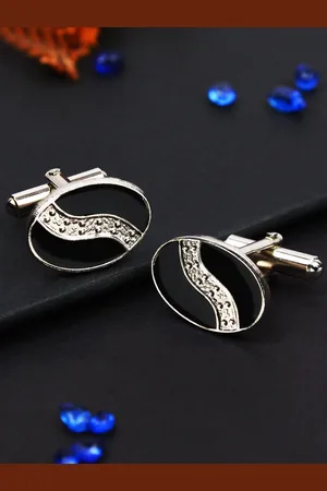 Kavove Men Embellished Cufflink