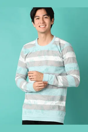 V-Mart Men Cotton Striped Pullover Sweaters