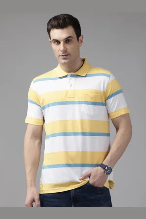 ColorPlus Polo Collar Striped T-Shirt