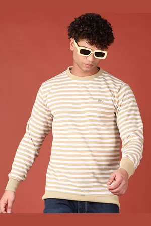 V-Mart Men Striped Pullover