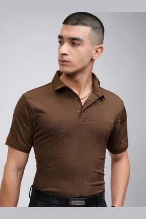 Highlander Men Knitted Textured Polo Tshirt