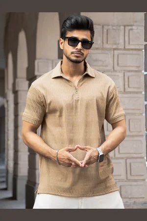 Powerlook Men Polo Collar T-shirt
