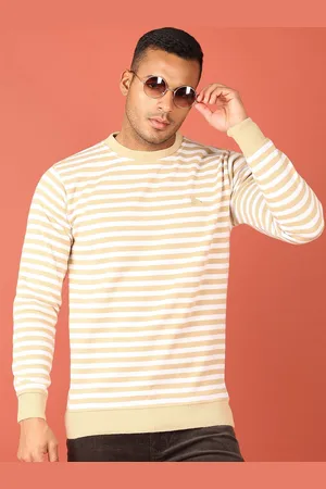 V-Mart Men Striped Pullover