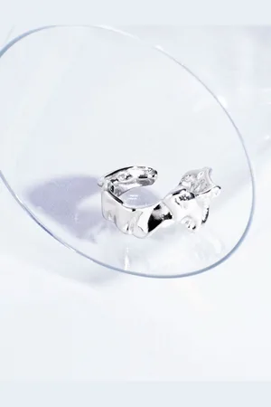 Salty Timeless Silver Chunky Style Ring For Women & Girls