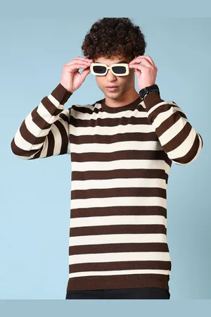 V-Mart Men Striped Pullover Sweater