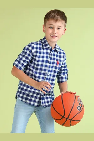 Ralph Lauren Boys Classic Gingham Checks Opaque Checked Casual Shirt