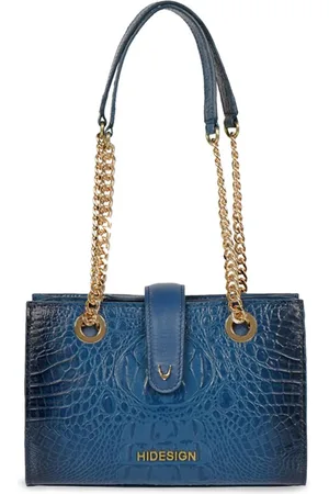 Hidesign Women Textured Structured Leather Shoulder Bag