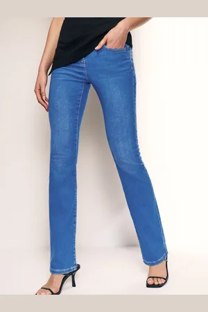 Next Women Slim Bootcut High-Rise Light Fade Stretchable Jeans