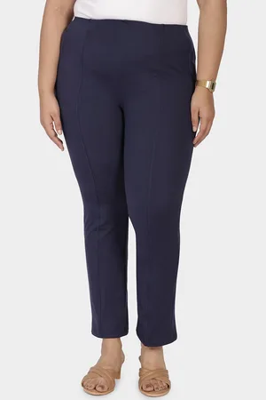 BlissClub Women Smart Straight Fit High-Rise Trousers