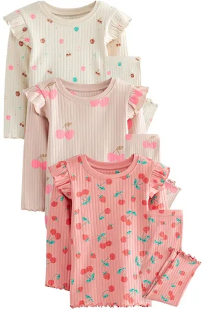 Next Girls Set of 3 Pure Cotton Printed T-shirt with Leggings