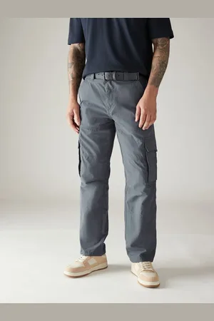 Next Men Relaxed Fit Cargos Trousers With Belt