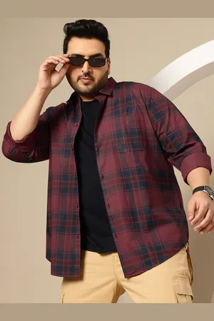 Sztori Men Premium Tartan Checked Pure Cotton Casual Shirt