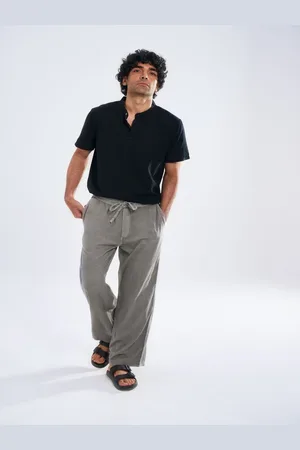 Terra Luna Men Comfort Regular Fit Mid-Rise Cotton Trouser