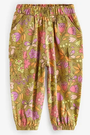 Next Girls Tropical Printed Cargo Trousers