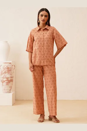 BEATNIK Self-Design Short Sleeves Shirt With Trousers