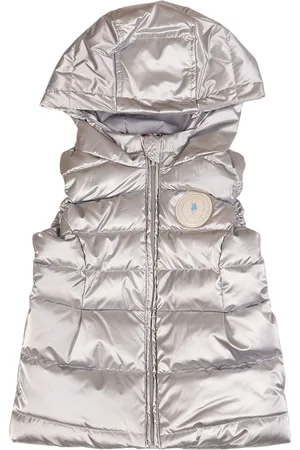 Ralph Lauren Girls Hooded Solid Casual Gilet Jacket