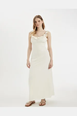 DeFacto Shoulder Straps Maxi Dress