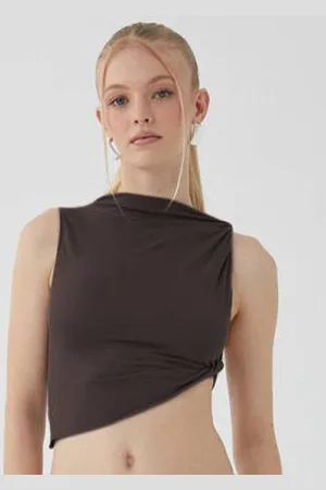 HERE&NOW Women Sleeveless Crop Top