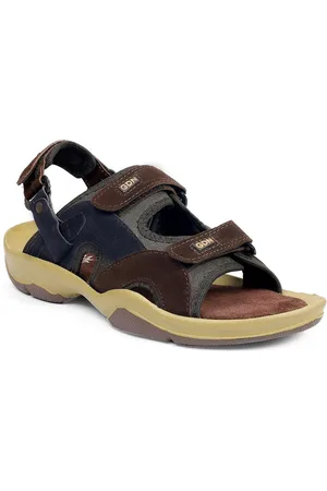 WOAKERS Men Leather Sports Sandals