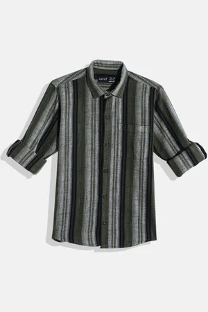 CAVIO Boys Comfort Striped Pure Cotton Casual Shirt