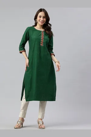 ALENA Geometric Embroidered Kurta