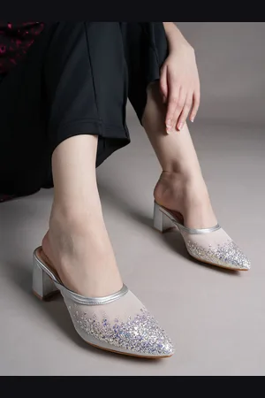 LAVIE Women Embellished Block Heel Mules