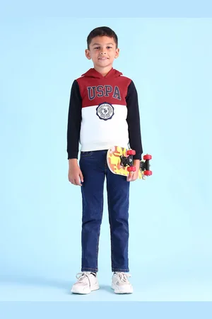 Ralph Lauren Boys Typography Printed Hooded Pullover Sweatshirt