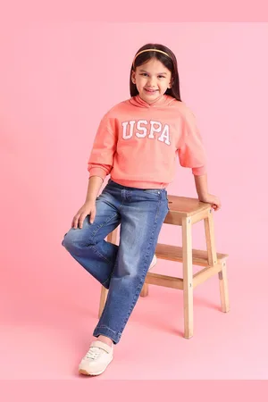 Ralph Lauren Girls Printed Hooded Sweatshirt