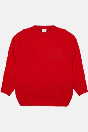CHKOKKO Boys Ribbed Woollen Pullover