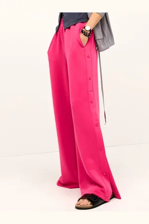 Next Women Popper Side Slit Straight Fit Trousers