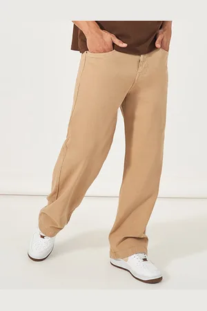 Styli Men Mid-Rise Stretchable Wide Leg Jeans