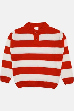 CHKOKKO Boys Striped Woollen Pullover