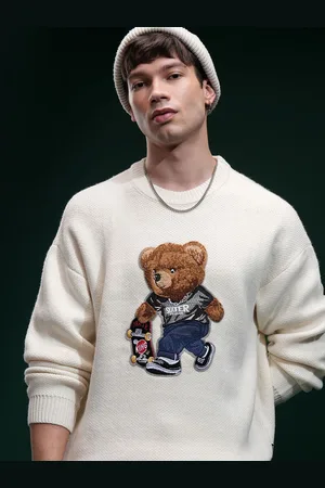 Highlander Men Embellished Round Neck Sweater