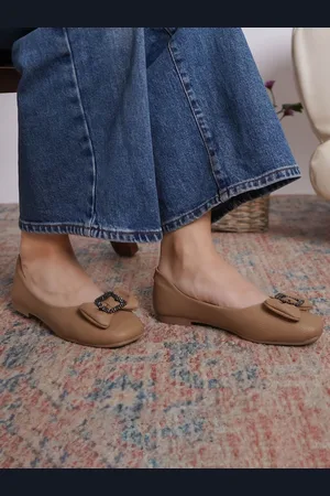 SHEZONE Women Ballerinas with Bows Flats