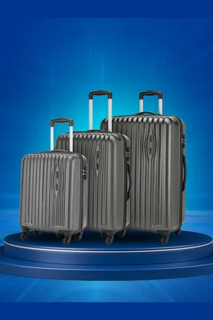 Safari Glimpse Set of 3 Poly Carbonate Hard Trolley Bag