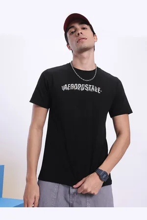 Aeropostale Men Brand Logo Printed Pure Cotton T-shirt