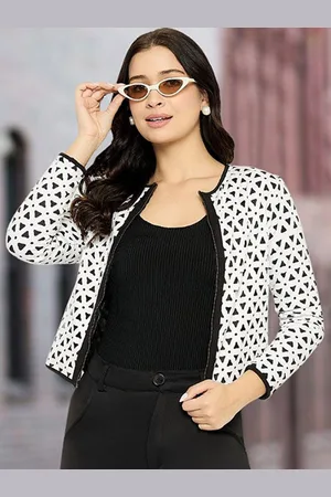 Martini Women Laser Cut Biker Jacket