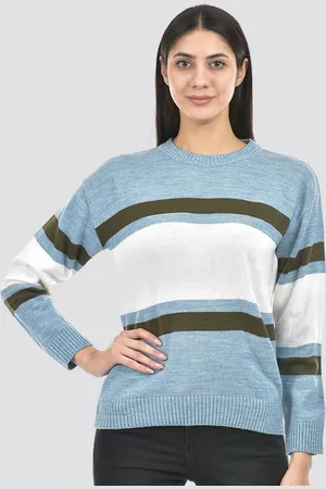 NUMERO UNO Striped Acrylic Pullover