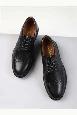 Louis Philippe Men Perforated Leather Brogues