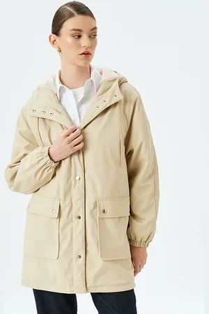 Koton Women Single-Breasted Overcoat