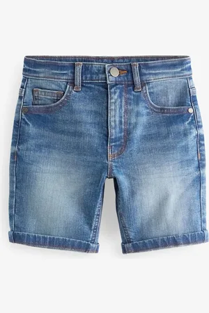Next Boys Washed Cotton Denim Shorts