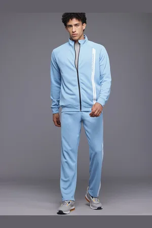 HRX Striped Detail Rapid-Dry Running Zip-Up Tracksuit