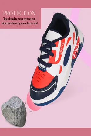 BAESD Kids Printed Round Toe Suede Sneakers
