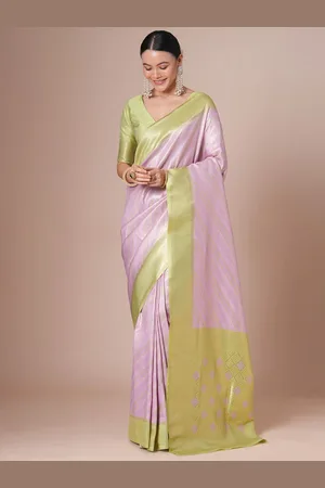 House of Pataudi Women Ethnic Motifs Saree With Blouse Piece