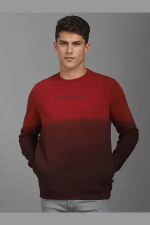 Louis Philippe Men Printed Cotton Round Neck Long Sleeves Pullover Sweatshirt