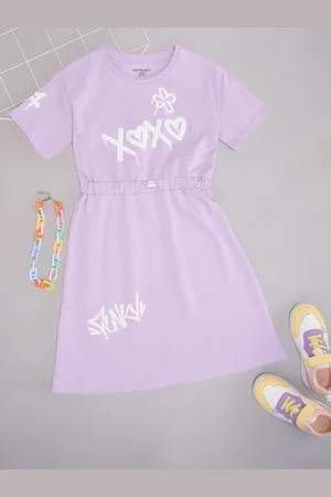 Pantaloons Girl Typography Print Fit & Flare Dress