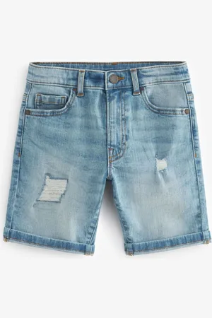 Next Boys Washed Cotton Denim Shorts